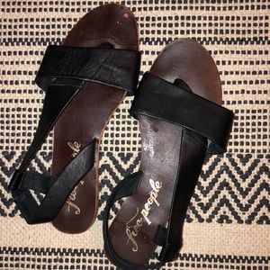 Black free people sandals